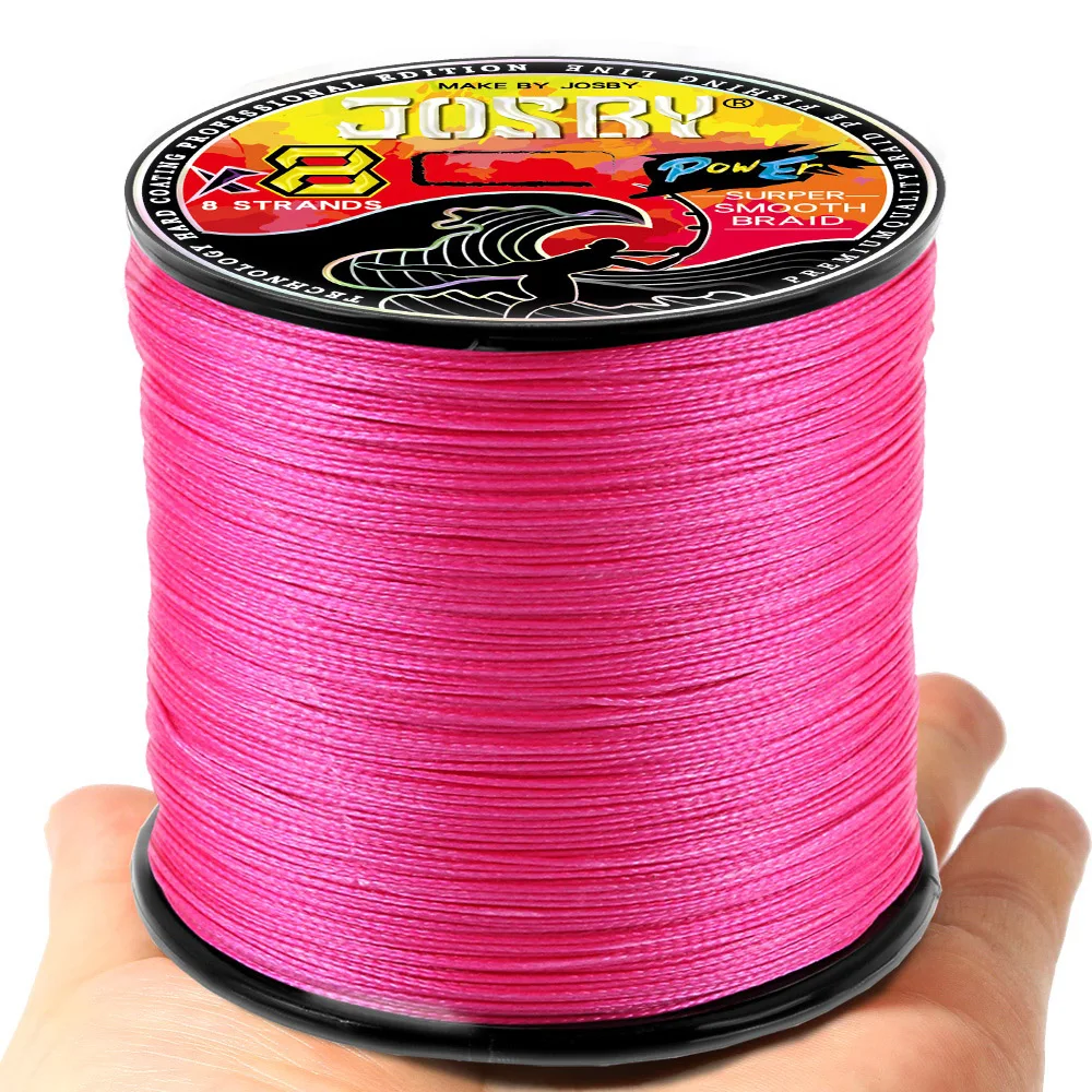 

JOSBY PE Braided Multifilament Fishing Line 8/4 Strands 300M 500M Multicolour Multifilament Japanese Wire 12-120LB
