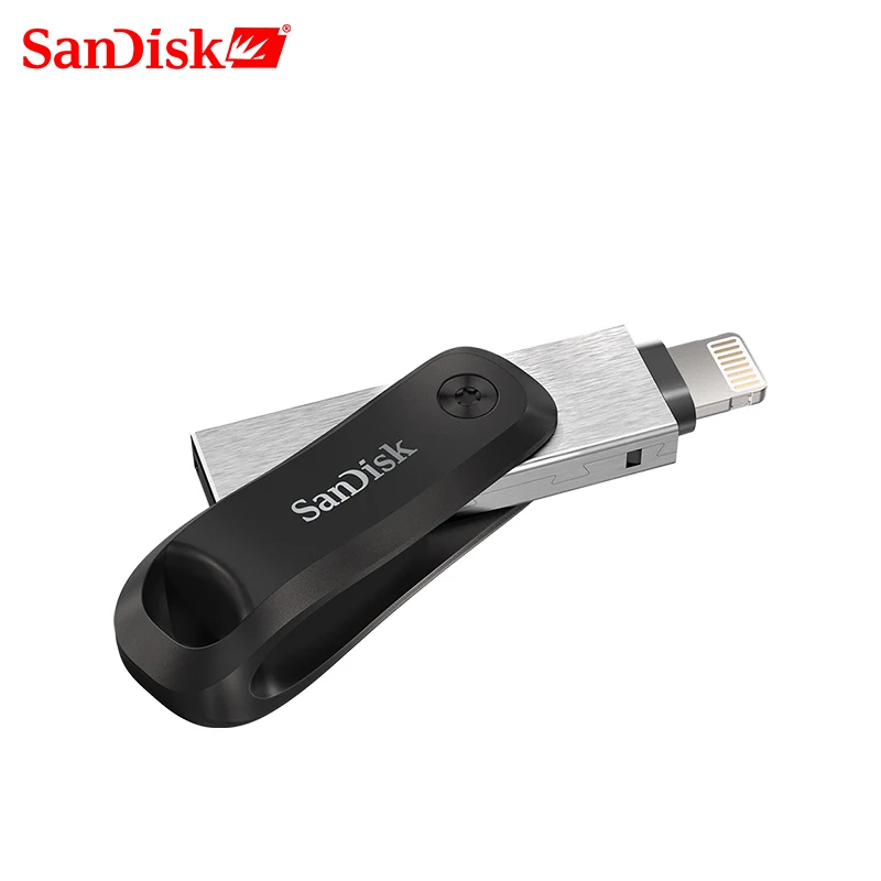 SanDisk-unidad Flash USB iXPand OTG, conector Lightning USB 3,0, 256GB, 128GB, pen Drive de Metal MFi para iPhone y iPad SDIX60N
