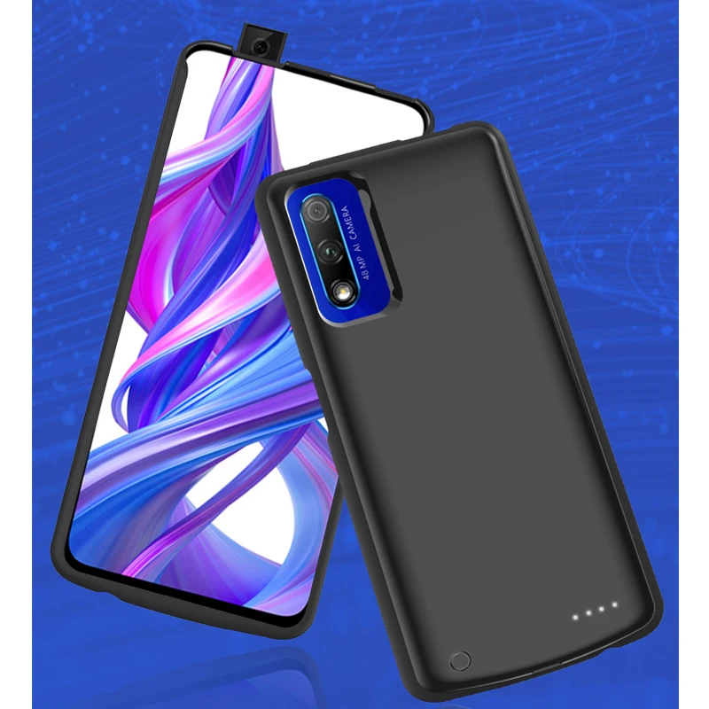 6500 мАч Внешний аккумулятор чехол для huawei Honor V30 Pro V30 ударопрочный аккумулятор зарядное устройство для Honor 9X Pro 9X зарядка Мягкий край