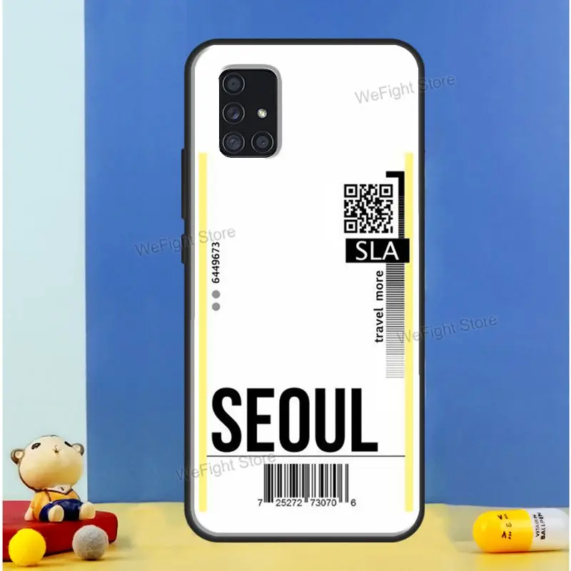 Летать билетов авиабилетов путешествия этикетки для Samsung A51 A31 A11 A20e A21S чехол Galaxy A71
