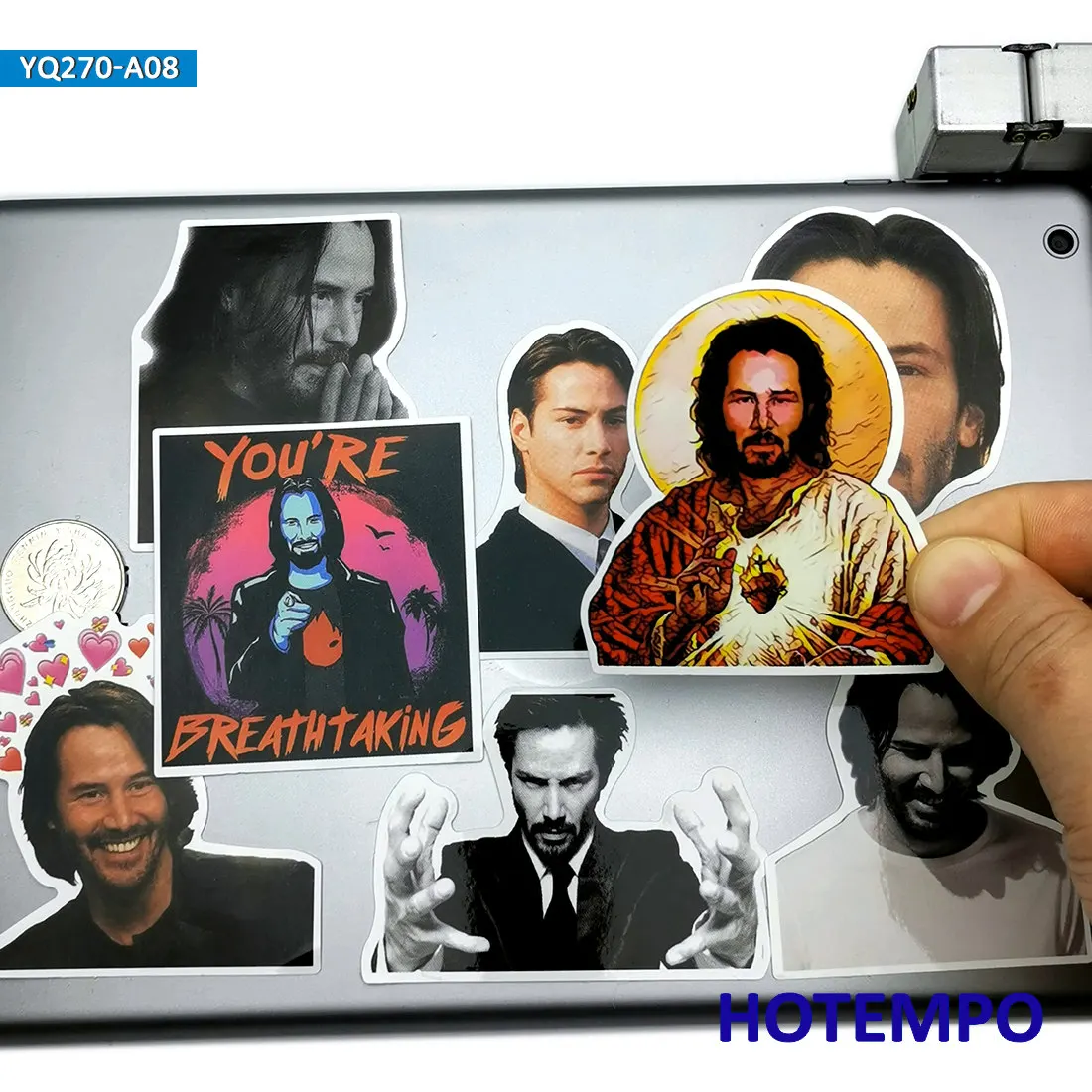 

8 шт. Супер кинозвезда Киану Чарльз Ривз красивый художник телефон ноутбук автомобильные наклейки для DIY ноутбуки гитара скейтборд наклейка