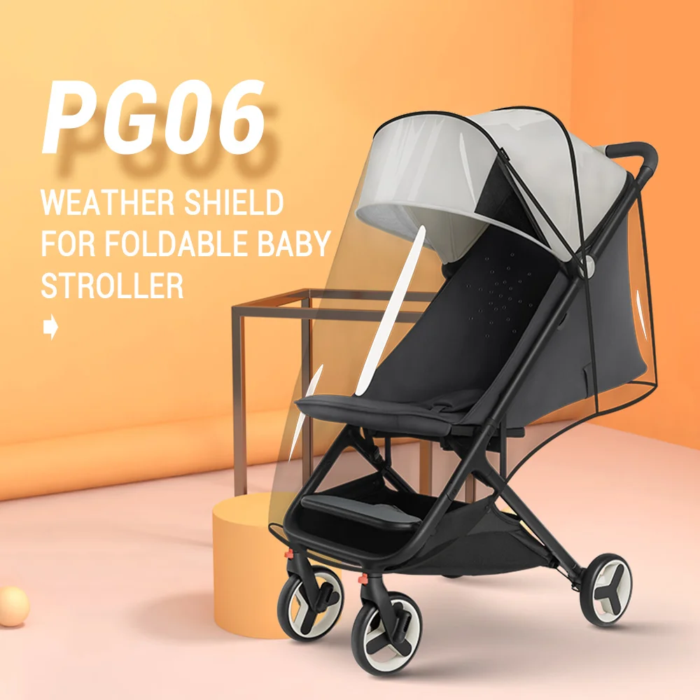 Xiaomi QBORN PG06 прозрачный Погодный щит полное покрытие ветрозащитный дождевик с дышащим дизайном для складной детской коляски