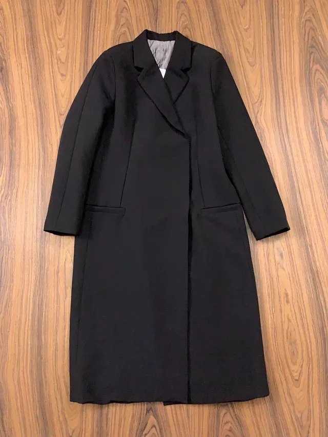 Женский хлопковый плащ volterra длинный черный тонкий 2019FW пальто боковые карманы для швов с длинными рукавами