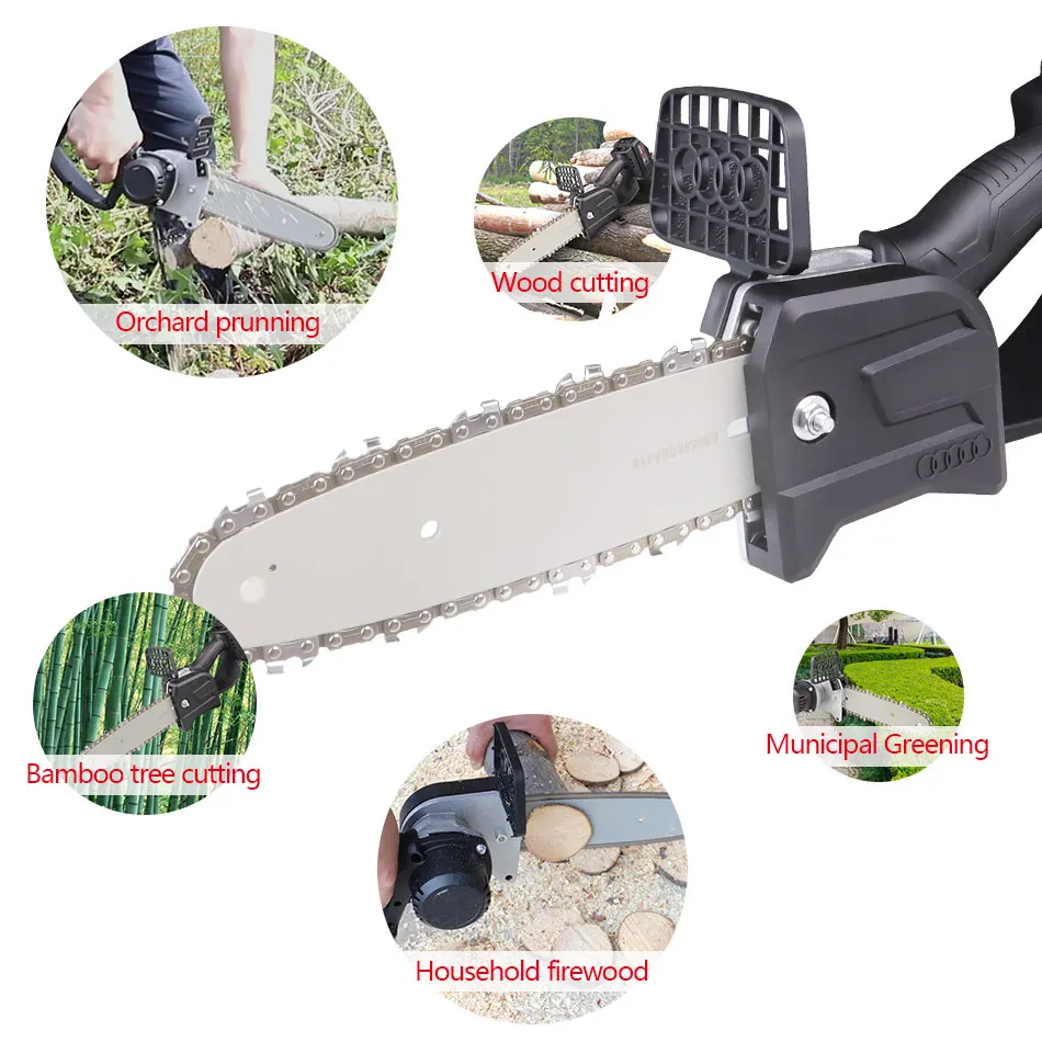 NEWONE 8 Inch 21V Беспроводная бензопила 2 0/4 0 AH обмен батареей с секатор ножница