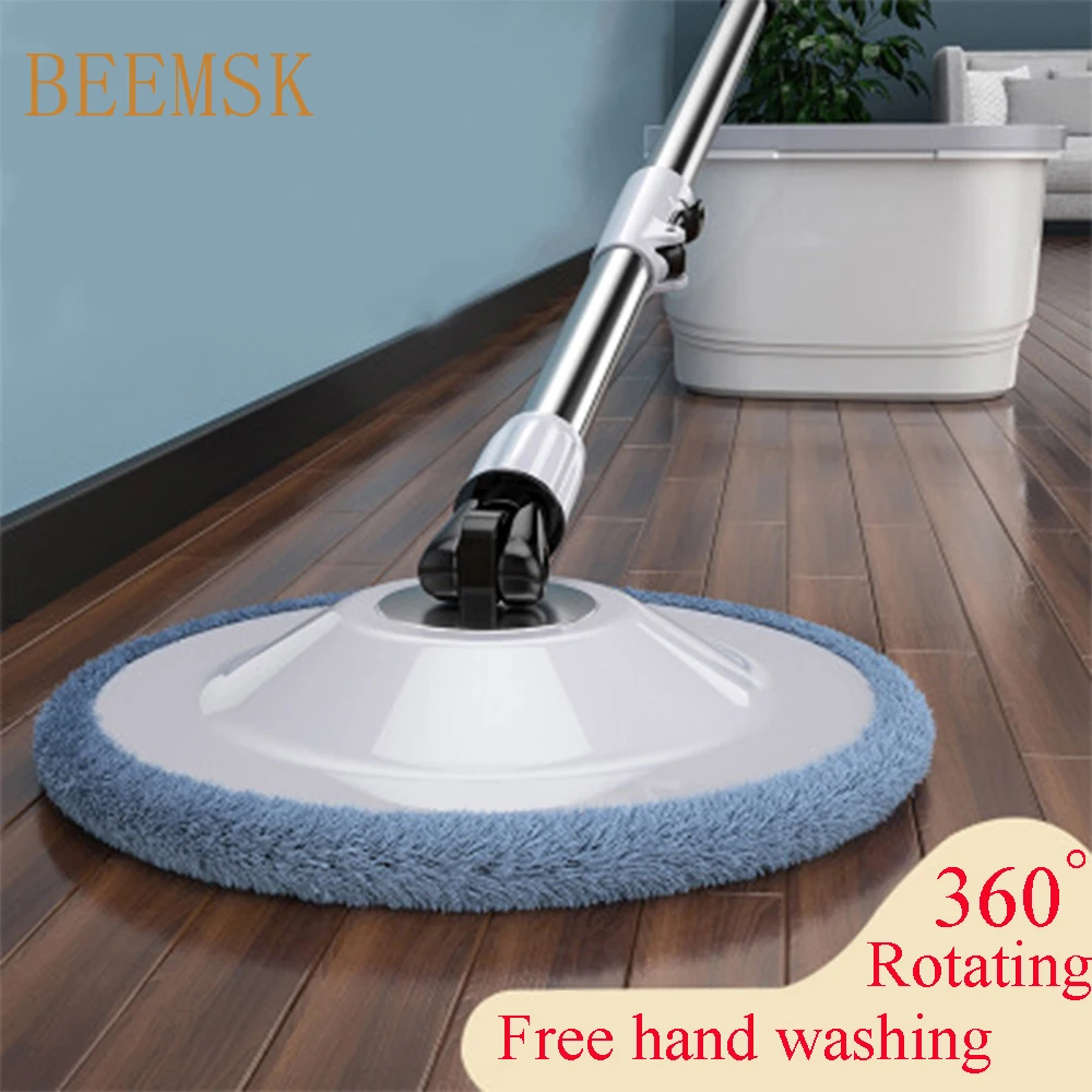 Вращающаяся Швабра без ручного мытья набор швабры с поворотом на 360 градусов