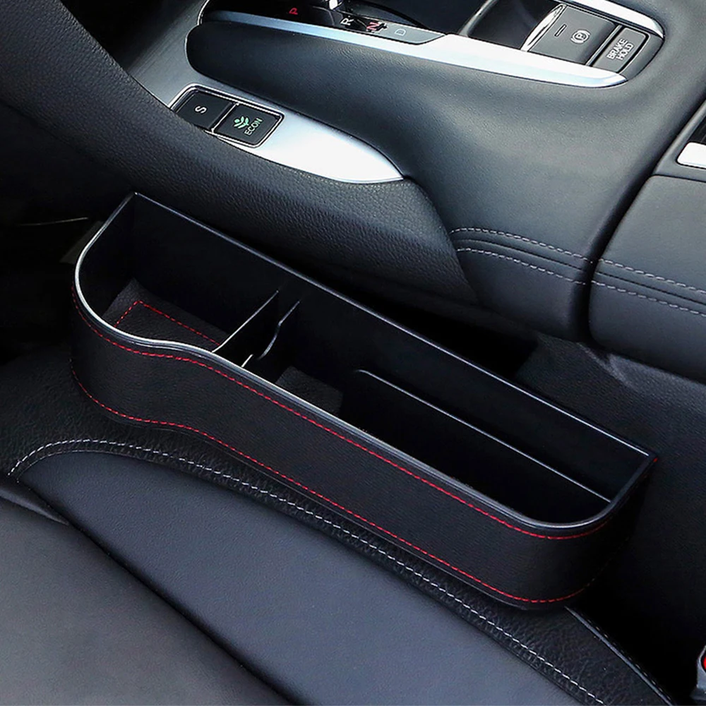 

Органайзер для зазора на сиденье автомобиля, универсальный кожаный ящик для хранения для Maserati Mazda Mini Mitsubishi Nissan Opel Peugeot Renault, аксессуары