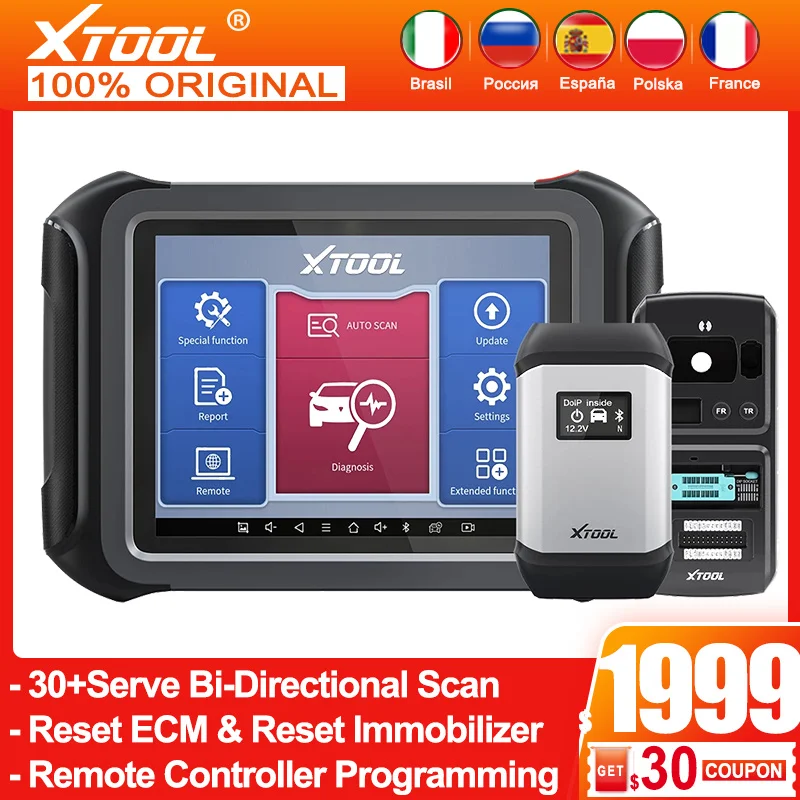 

XTOOL X100 MAX Best Key Programming Tools with IMMO&Key Programmer Support All Systems Diagnosis and 30+Serve Bi-Direction Scan