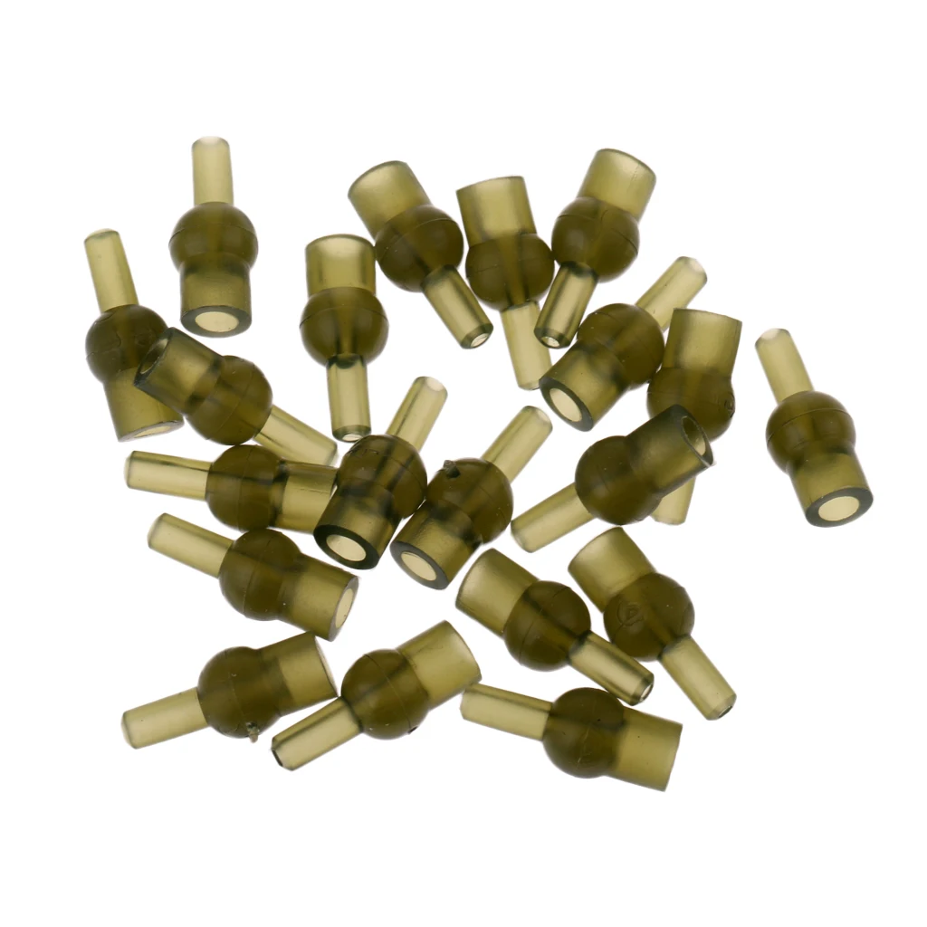 20pcs Tulip Beads Quick Change Rubber Cap Knot Protector for Carp Fishing | Спорт и развлечения