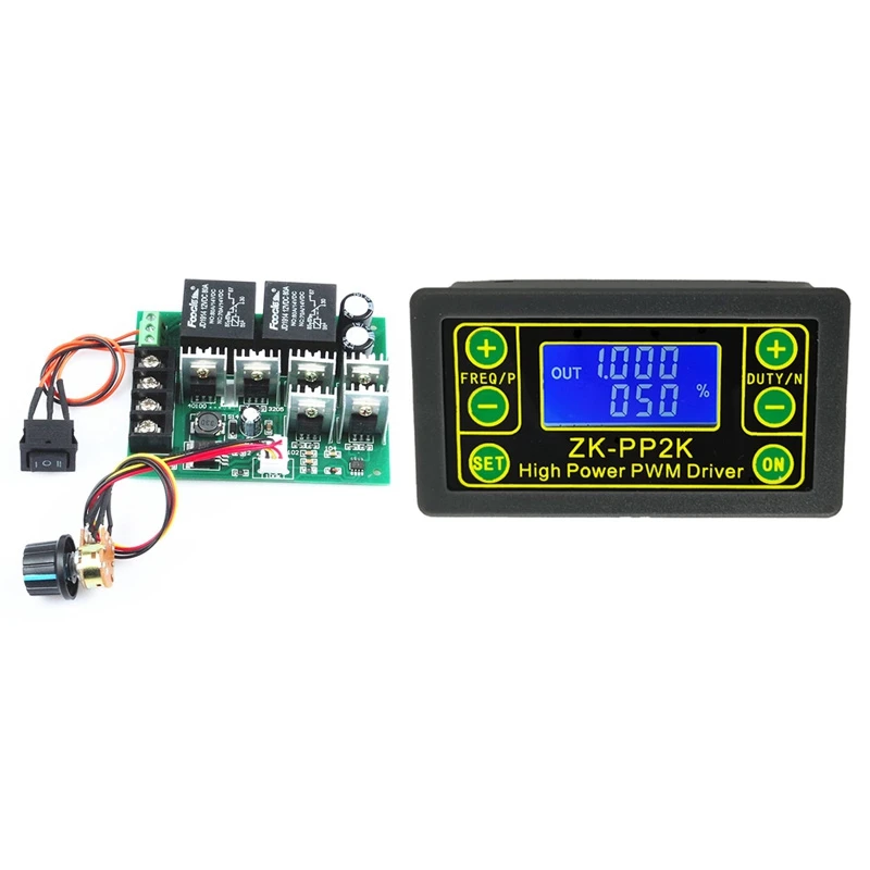 

1 Pcs Pwm Speed Controller PWM Electronic Governor & 1 Pcs ZK-PP2K PWM DC 3.3-30V 12V 24V Motor Speed Controller