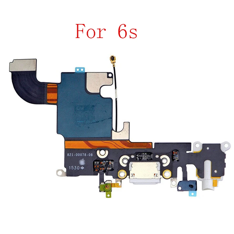 10 шт. зарядный гибкий кабель для iPhone 6 6S Plus 6 Plus USB зарядное устройство порт док-станция с микрофоном гибкий кабель