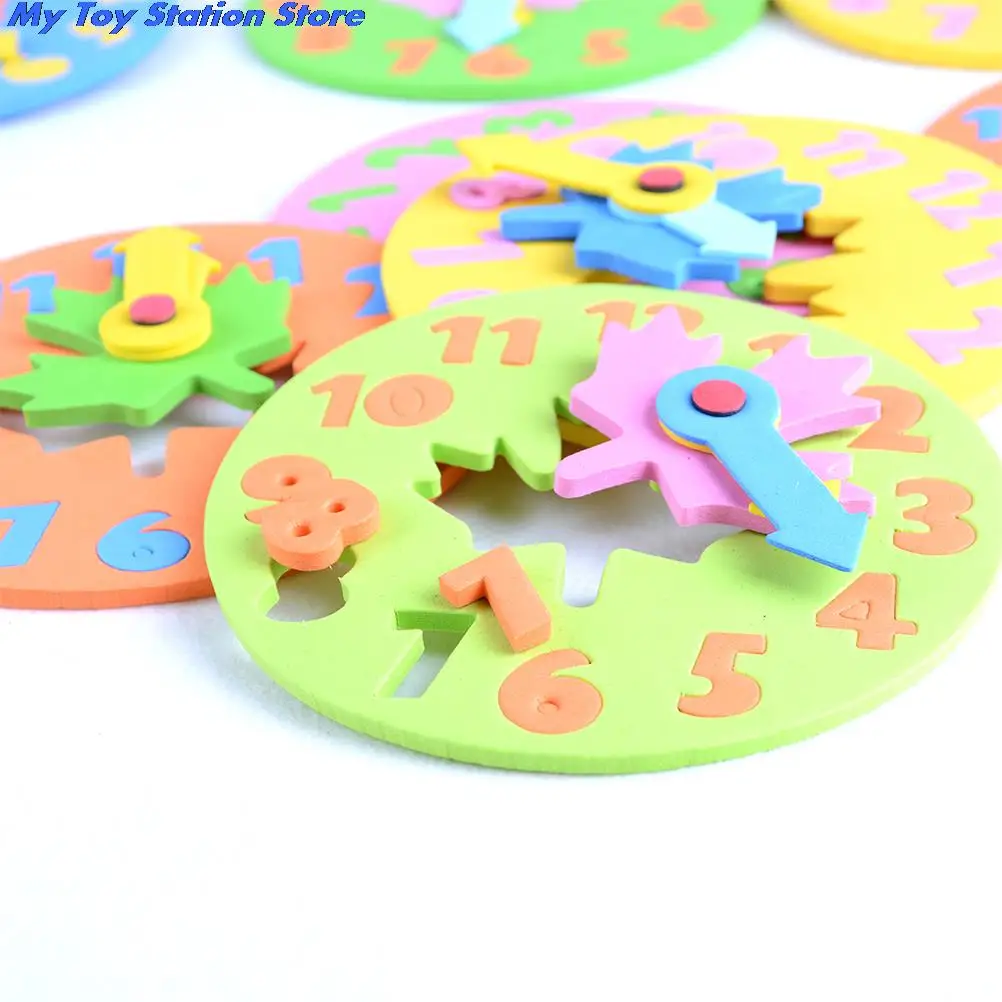 DIY Kawaii часы Обучающие игрушки Веселая Математика игры для детей Детские Подарки
