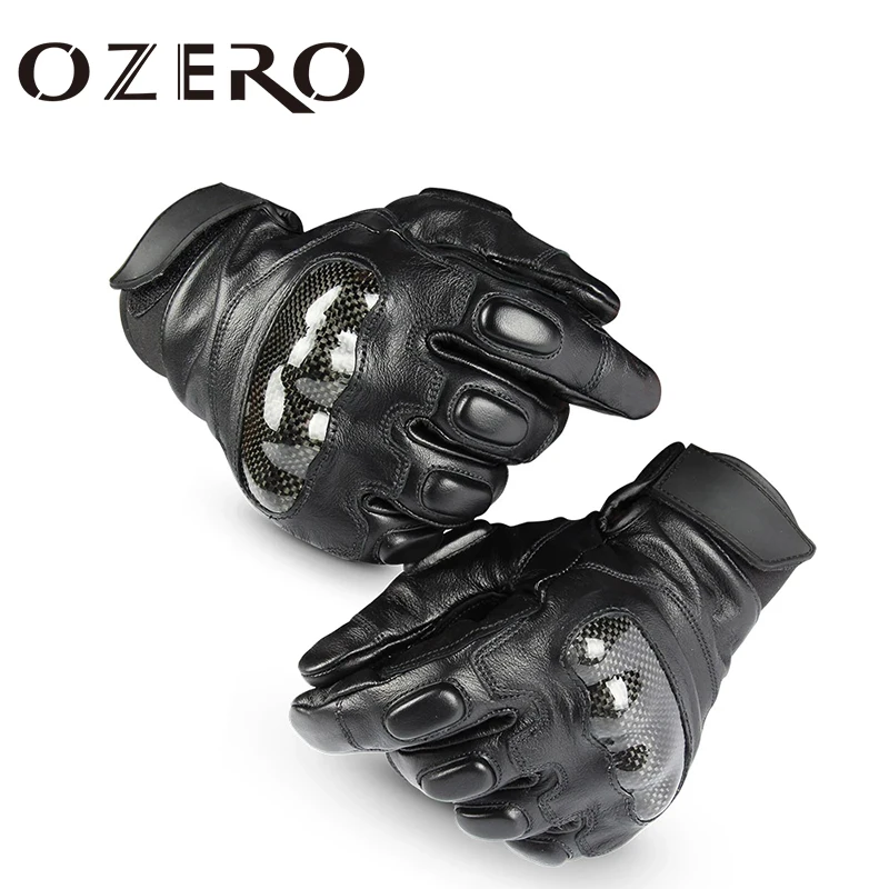 Мужские тактические перчатки OZERO Guantes черные защитные с твердыми костяшками для