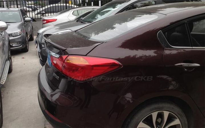 Спойлер для Forte 2011 2015 Kia K3 спойлер DKYWK из АБС пластика цветной задний