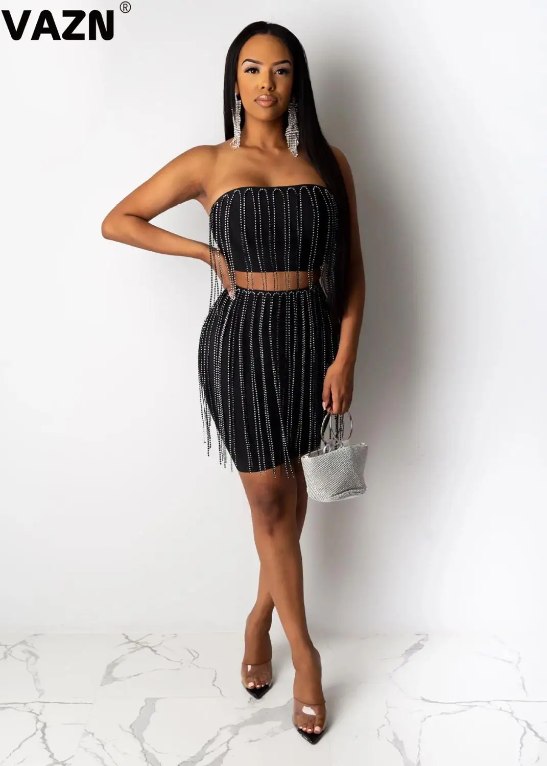 Белое и черное летнее пляжное женское сексуальное 2019 комплект без рукавов из 2