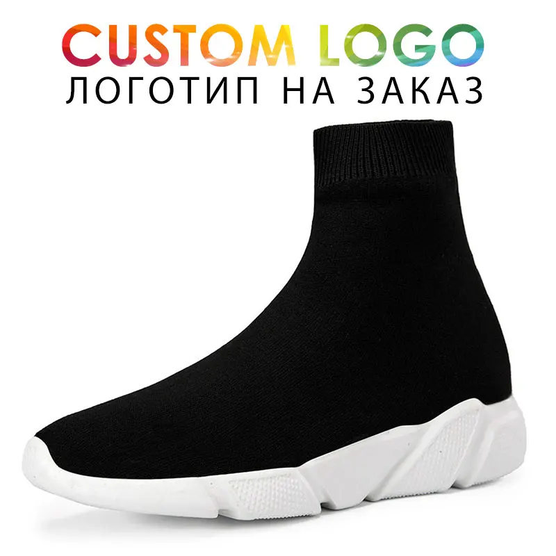 MWY Logo Custom Shoes Woman Sneakers Socks Casual Walking Shoes Soft Platform Slip On Loafers Schoenen Vrouw Couple Trainers