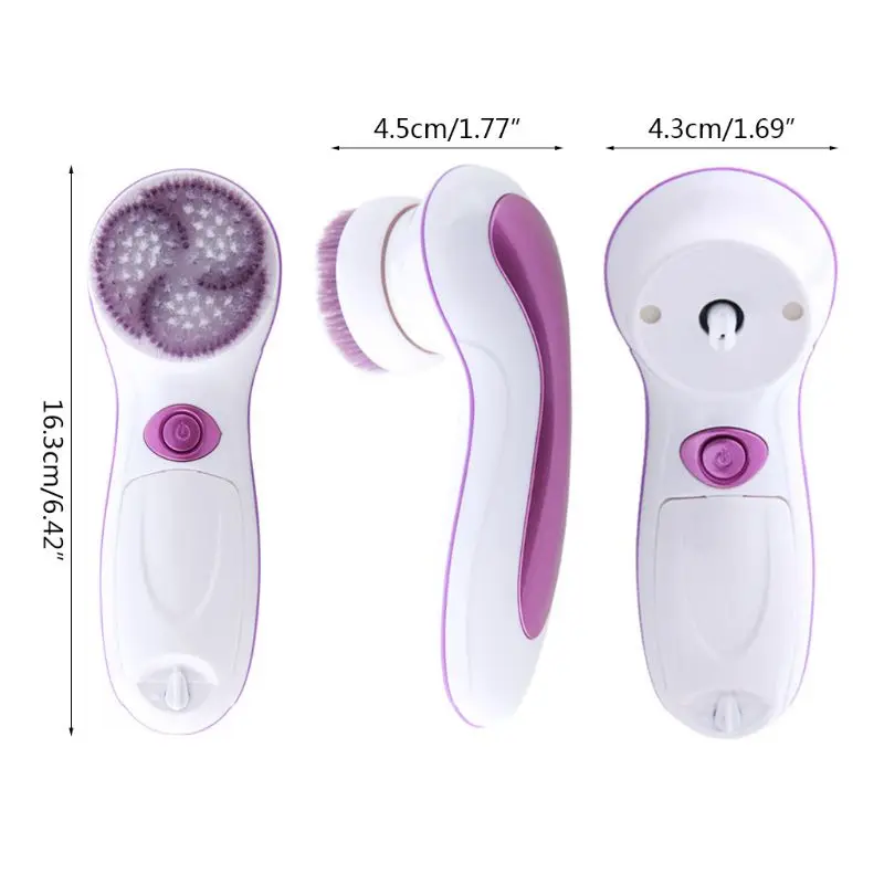 

5-in-1 Electric Face Cleansing Brush Multifunction Facial Massager SPA Beauty Skin Care U2JD