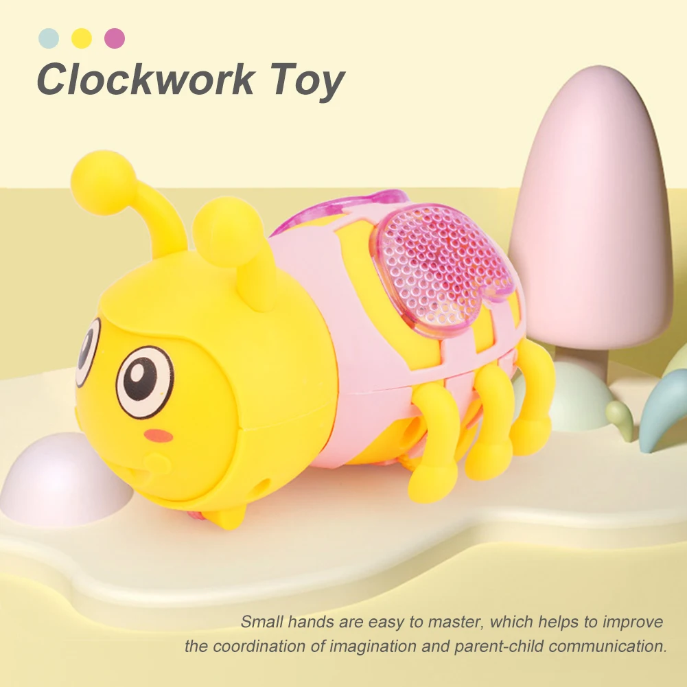 

Светящаяся заводная игрушка бегущая пчела, заводная игрушка-цепочка, тянущаяся обратно заводная игрушка, набор для игр, Детские принадлежн...