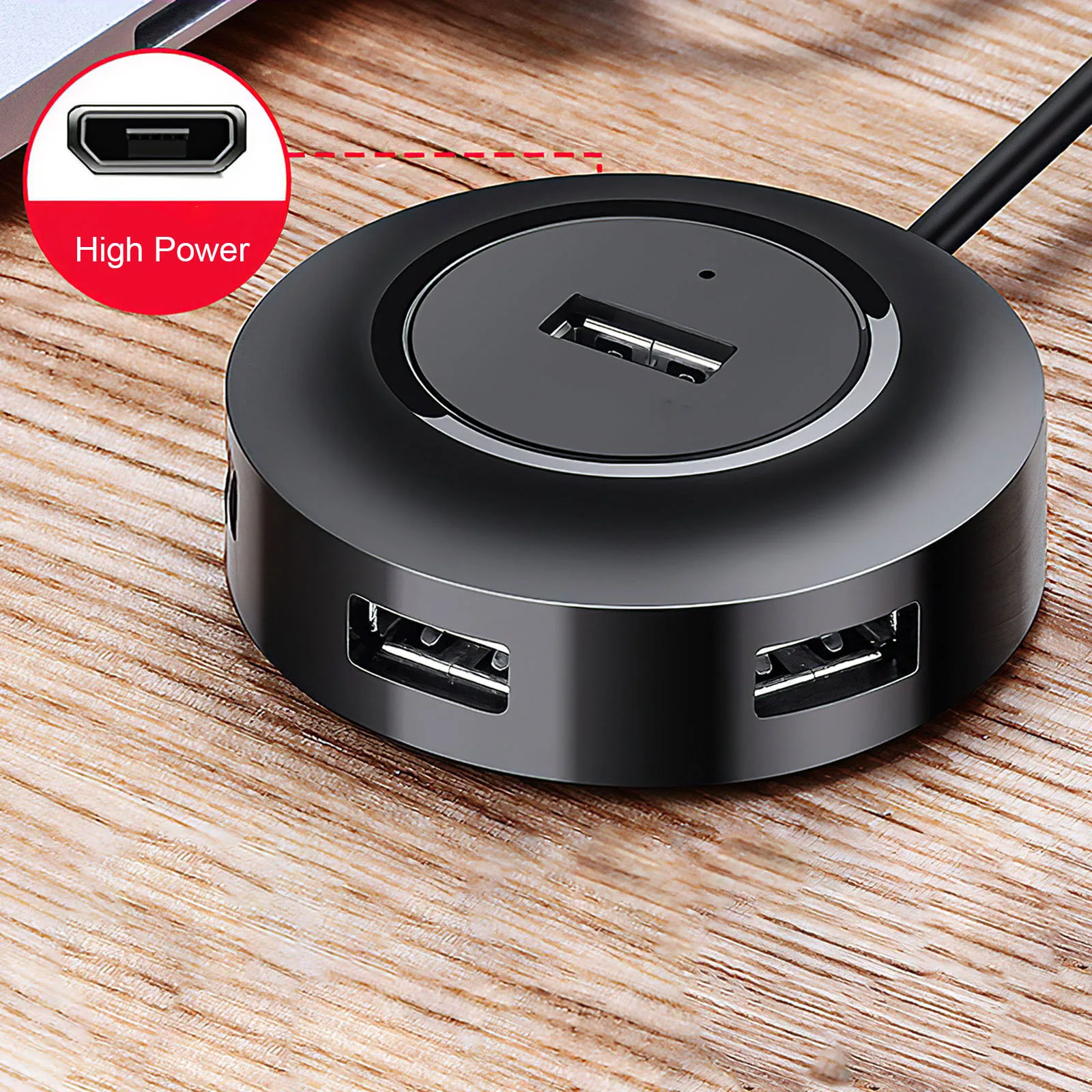 

24+28AWG 4 Port USB 2.0 Splitter High Performance Expansion HUB Adapter Multi-Function 4 Port HUB Distributor for Keyboard Mouse