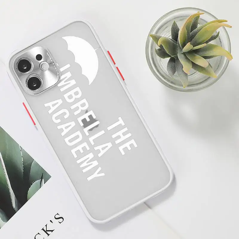 

New TV The Umbrella Academy Phone Case Clear matte transparent For white iPhone 7 8 x xs xr 11 12 pro plus max mini Funda