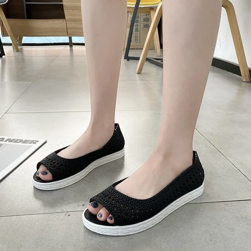 2021 New Women Sandals Soft Ladies Sandals Comfortable Flat Sandals Women Open Toe Beach Shoes Woman Footwear Chaussure Femme