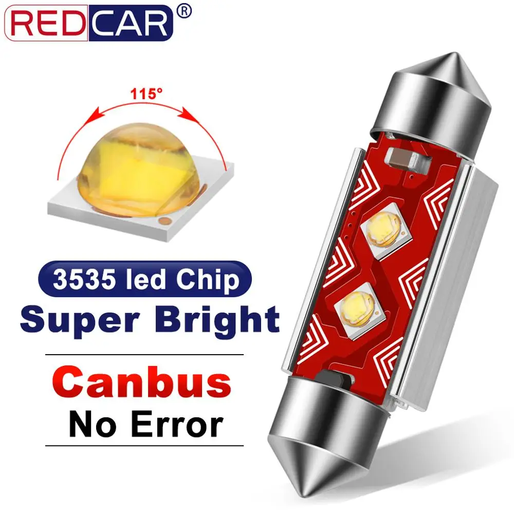 Светодиодная лампа C5W C10W Festoon Canbus без ошибок 31 мм 36 39 41 высококачественные