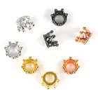 Винтажные маленькие бусины в форме короны из медного сплава, разделительные бусины, Подвески для изготовления ювелирных изделий, браслетов сделай сам, аксессуары для ювелирных изделий, 2020, 2 шт.