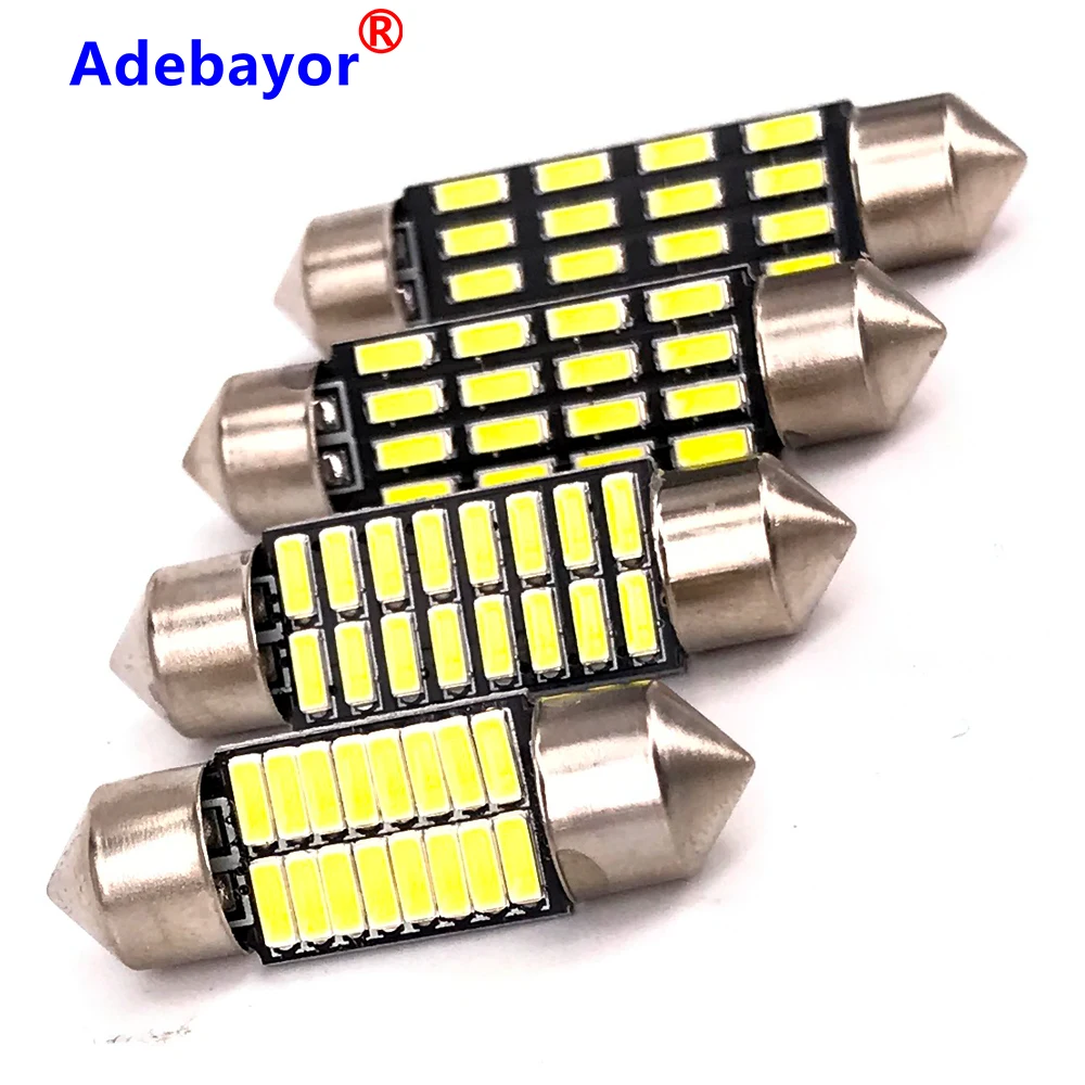 Оптовая продажа 100 шт. 31 мм 36 39 41 гирлянда 4014 16 SMD C5W светодиодные светодиодов