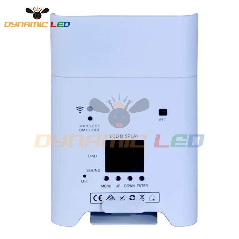 Динамический аккумулятор LED Par беспроводной 6x18 Вт RGBW AUV 6in1 DMX Wifi Пульт