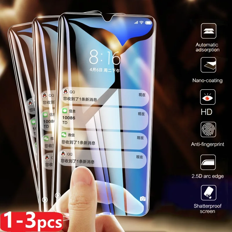 Защитное стекло для Xiaomi mi A3 Защита экрана A2 Lite A1 5X 6X Pocophone F1 F2 закаленное