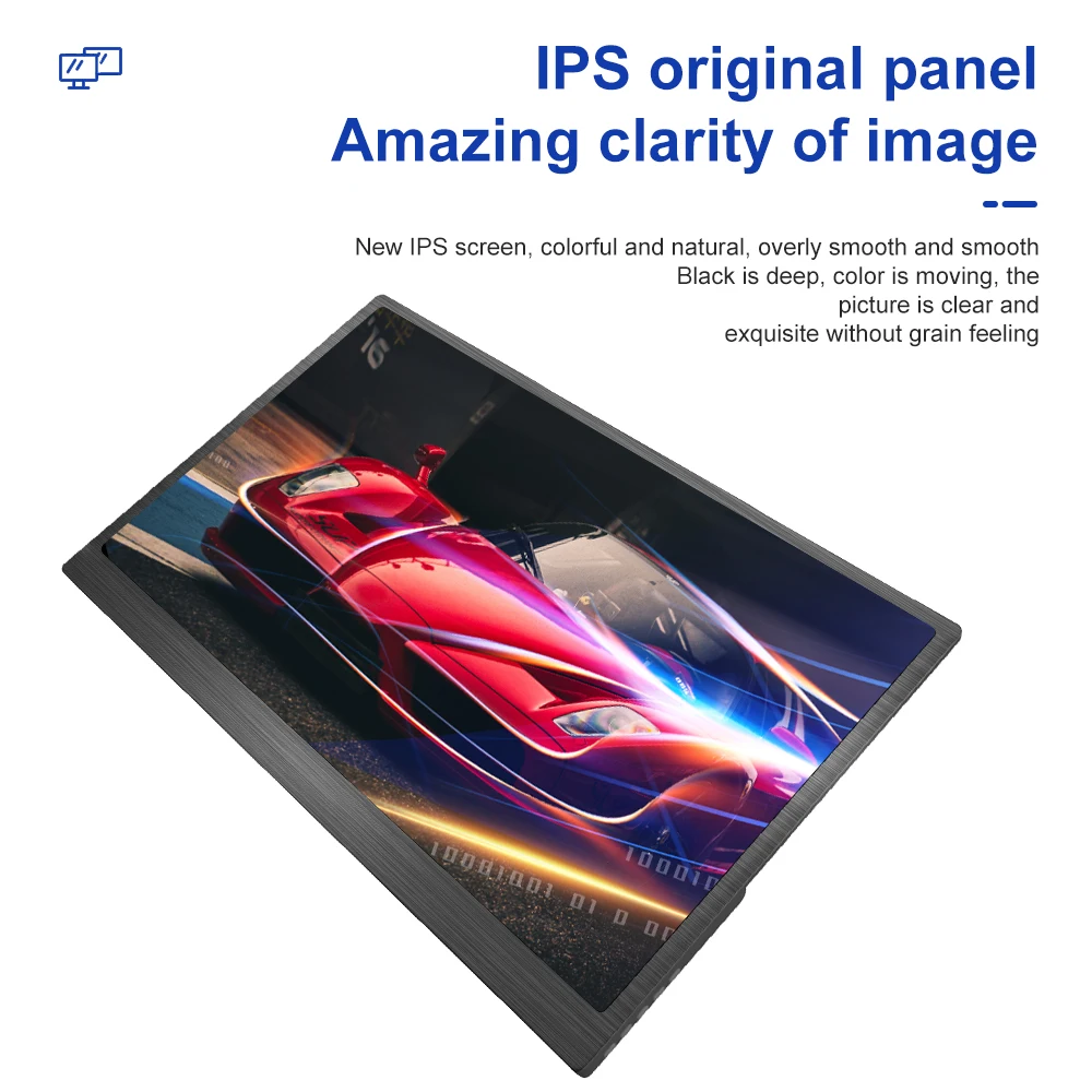 

Portable Monitor 15.6" HDR 1080P HD Personal Gamer Monitor PC IPS HDMI Type C PS4 Monitor Fits 99% of Smartphones