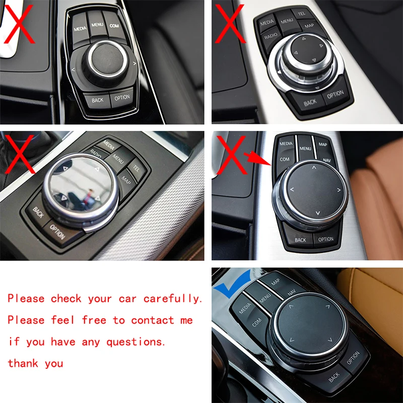 ABS Автомобильная Мультимедийная ручка iDrive накладка центральные ручки