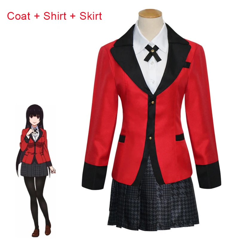 4pcs Cosplay Costume Ryouta Suzui Yumeko Jabami Kirari Momobami Yumemi Yumemite School Uniforms for Men Women C88132AD |