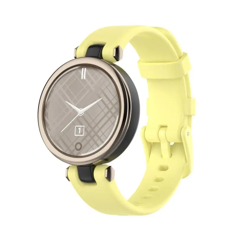 

Suitable for Garmin Forerunner Buckle Silicone Strap Stainless Steel Head Grain Simple Solid Color Sports Wristband Accessories