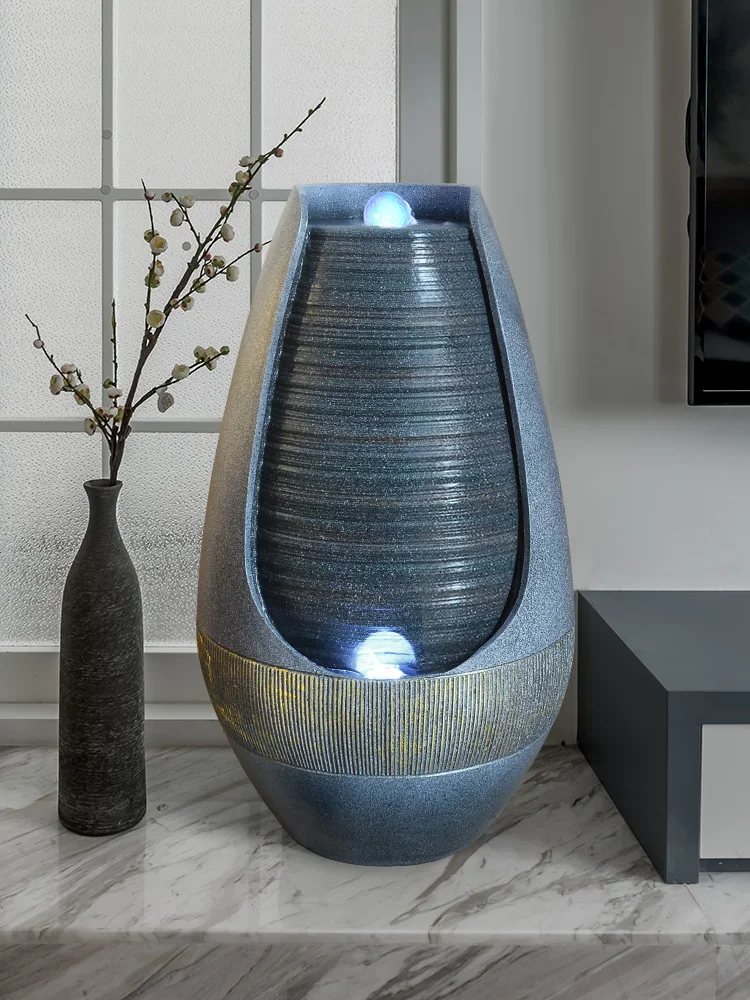 

Home water fountain living room waterscape handicraft ornaments indoor modern simple landing soft home decoration