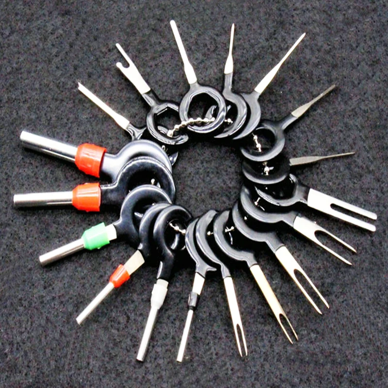 Набор инструментов для снятия клемм, ключ-штифт, экстрактор обжимной разъем для проводов, 18 шт., 11 шт., 3 шт.