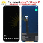 Дисплейный модуль TFT для Huawei Nova 7, 5G дюйма, сенсорный экран, дигитайзер в сборе для Huawei Nova7 JEF-AN00, JEF-NX9 дюйма