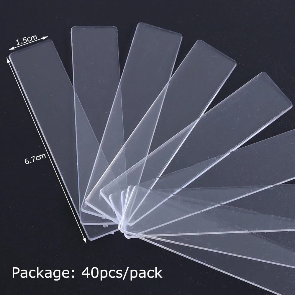 40 шт. дизайн ногтей дисплей накладные ногти подсказки держатель стенд прозрачный