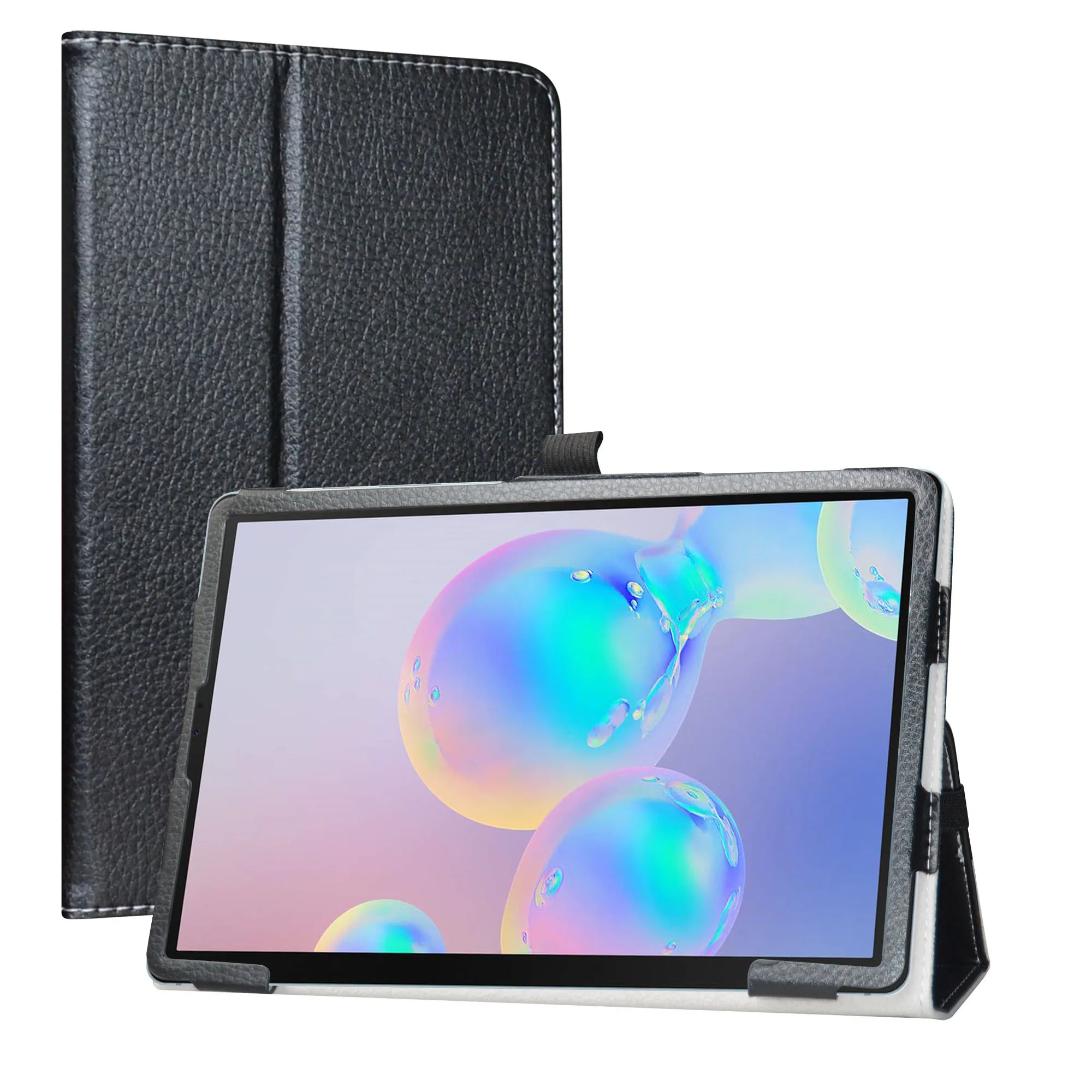 

Чехол для планшета Samsung Galaxy Tab S6, T860, T865, 10,5 дюйма, складная подставка, чехол из искусственной кожи с эластичной застежкой