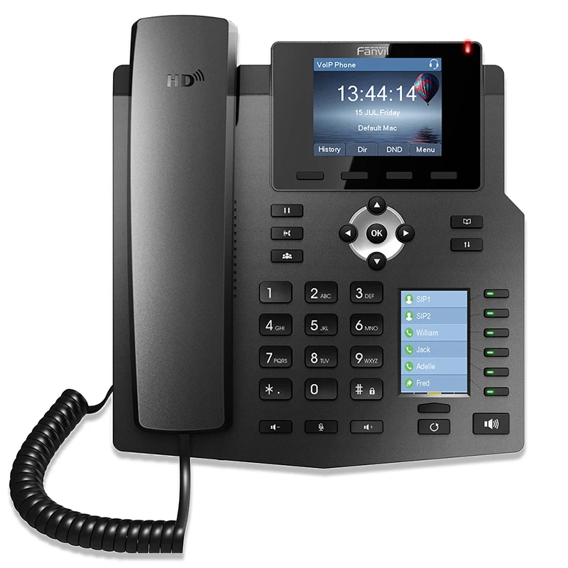 Ip телефон Fanvil X4 для телефона беспроводной голосовой HD VoIP 2 8 дюйма ЖК экран