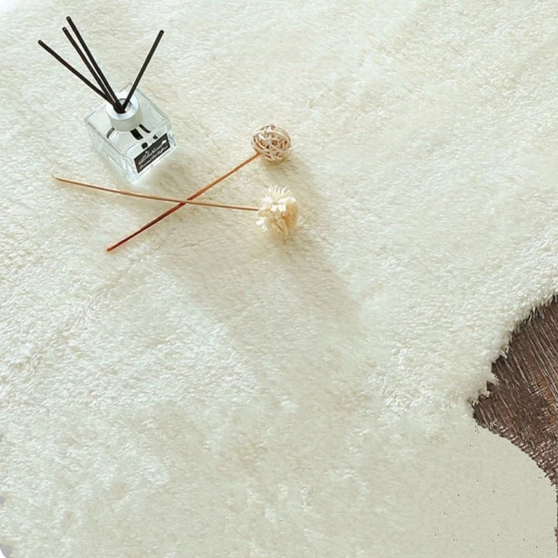 Напольные коврики из имитации овечьей шерсти однотонные шерстяные Домашние для