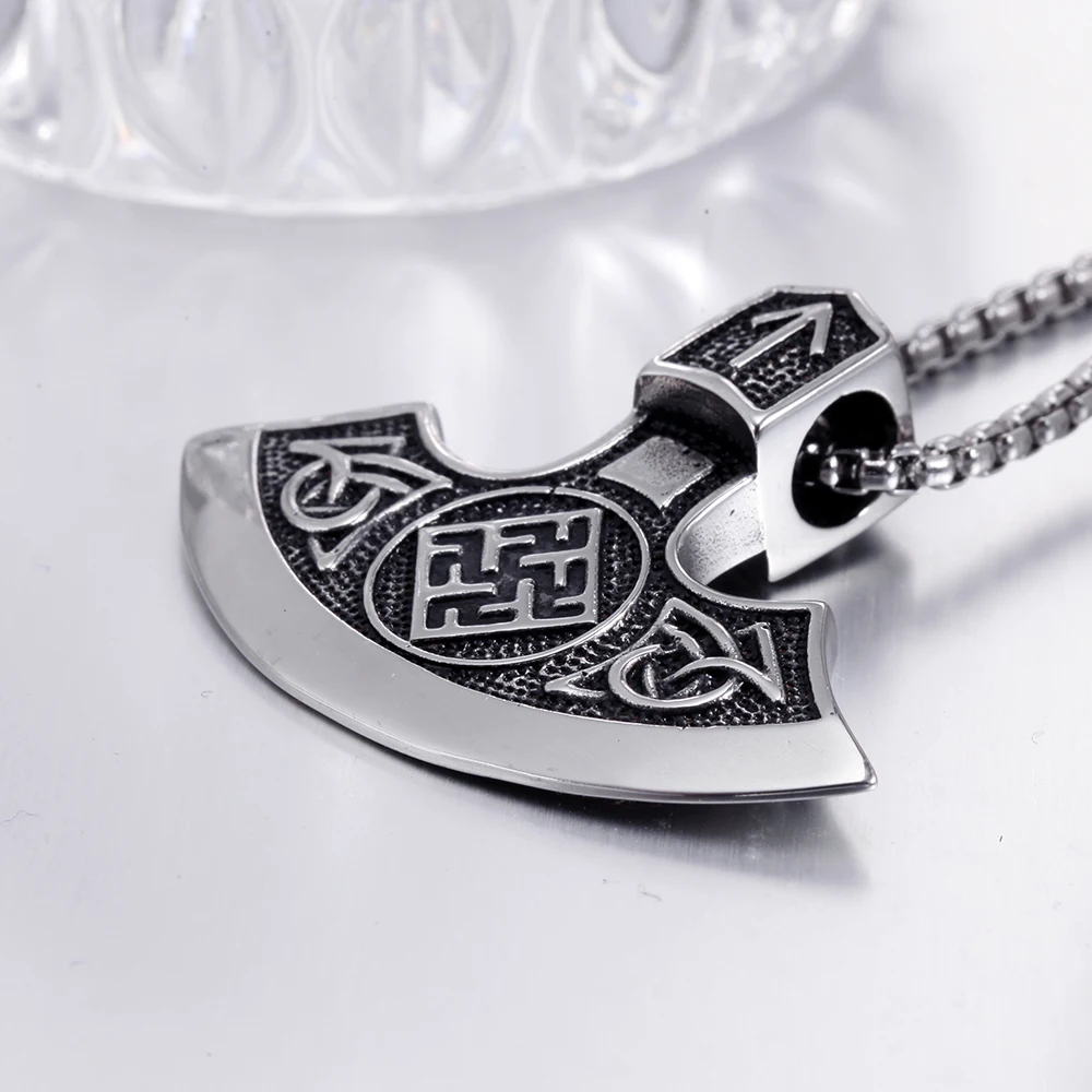 Новый мужской амулет Винтаж Викинг стильный нержавеющая сталь литье подвеска в