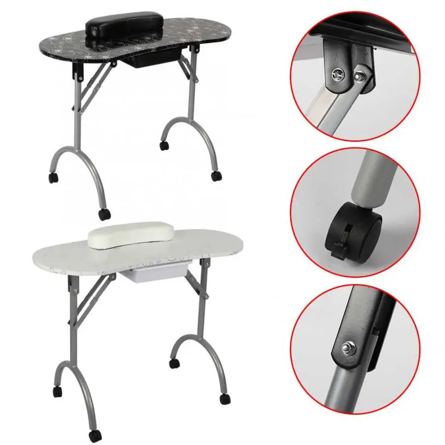 Портативный Маникюрный Стол для дизайна ногтей складная доска высокой плотности