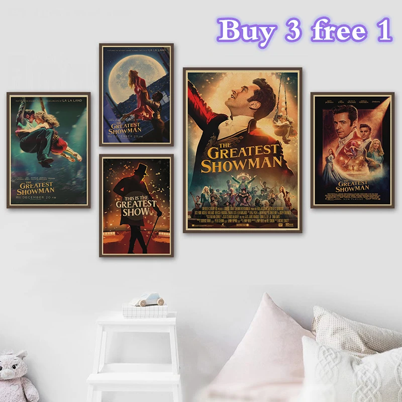 Лучший Showman фильм крафт-бумага плакат искусство стены Ретро четкое изображение