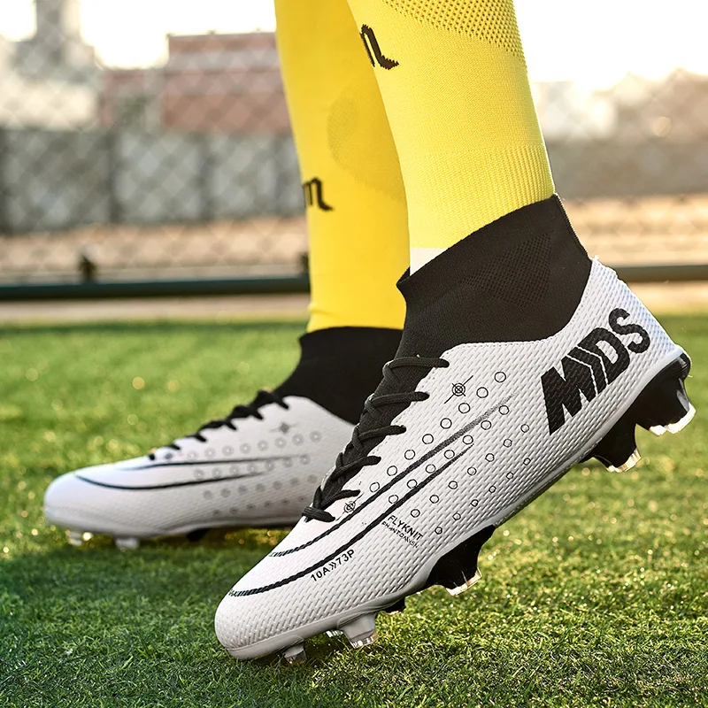 Мужские футбольные шипы футбольная обувь с длинными шипами уличная легкая