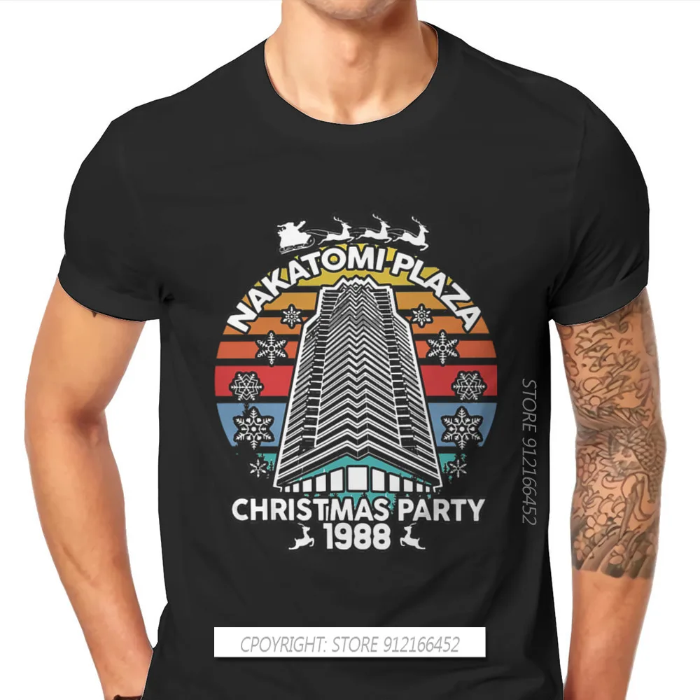 

Nakatomi Plaza Hip Hop TShirt Die Hard Movie Christmas Party 1988 Bruce Willis Leisure Plus Size T Shirt Summer T-Shirts Adult