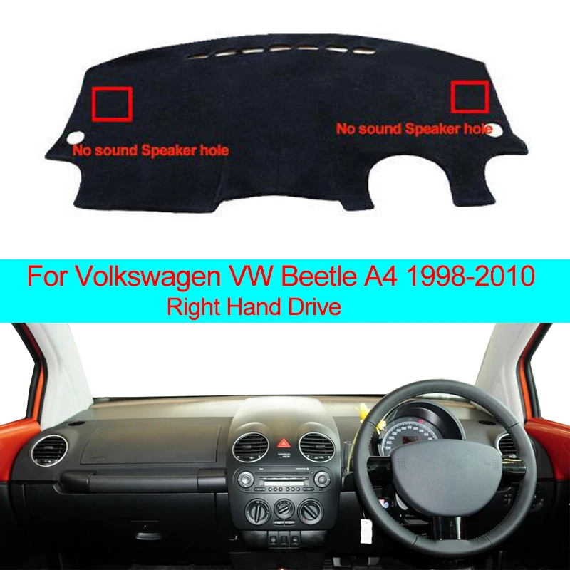 Крышка приборной панели автомобиля ковровая накидка для Volkswagen VW Beetle A4 1998-2004 2005 2006