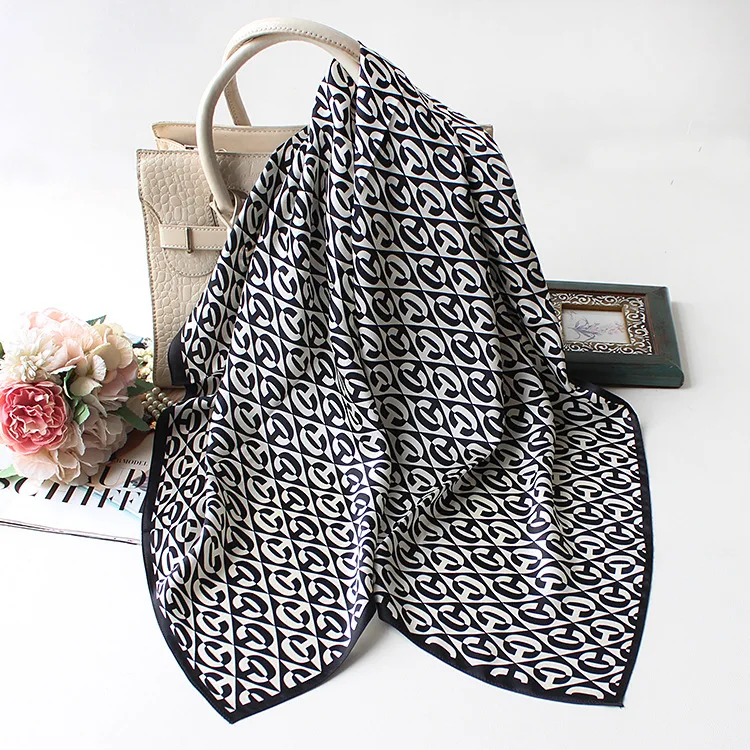 

Brand Design Scarf 90 Women Bandana Headband Hairband Neck Head Scarves 90*90cm