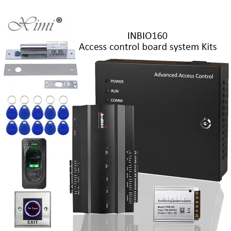 Комплект панели управления доступом к сети Inbio160 с программным обеспечением и