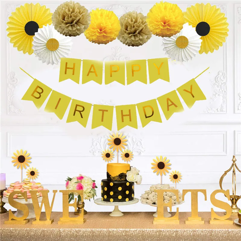 

Вечерние украшения баннер тематическая вечеринка на день рождения вечерние украшения день рождения буквы Lahua Laqi вечерние подсолнечника ве...