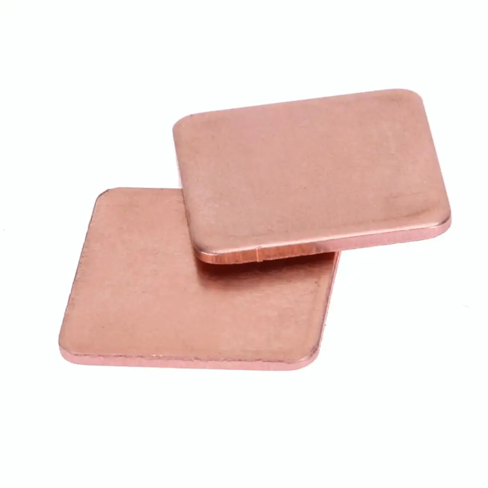 20Pcs 15*15mm 0.3/0.4/0.5/0.6/0.8/1mm Heatsink Heat Sink Pure Copper Shim Thermal Pad for Laptop IC Chipset GPU CPU Graphic Card |